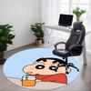 1pc Crayon Shin-chan Office Round Area Rug, Indoor Mat Suitable For Office, Under Office Chairs Bedroom Living Room Home Decor  A0908188