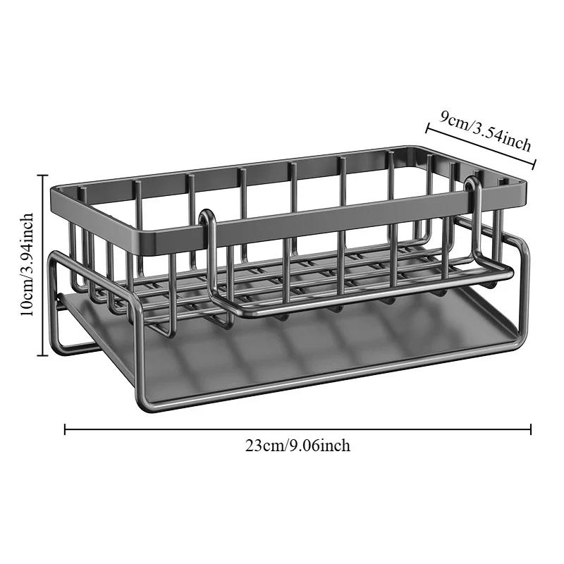 Carbon Steel Kitchen Shelf Rag Storage Drainage Shelf Storage Rack Home Spice Sink Drainage Dish Drying Rack Kitchen Accessories