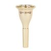 Tuba Mouthpiece Solid Durable Brass Construction Gold Plated Musical Instrument Accessories Mouthpiece,Tuba