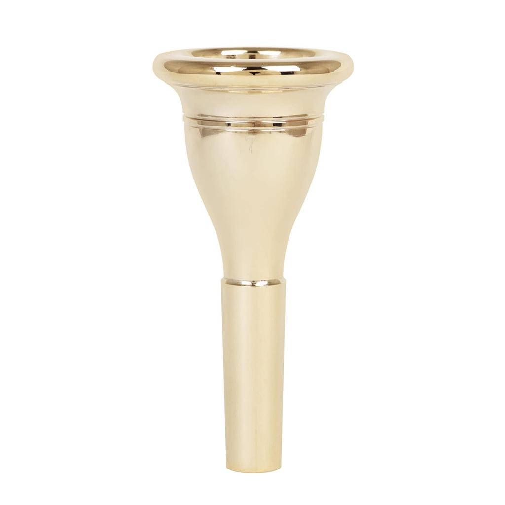 Tuba Mouthpiece Solid Durable Brass Construction Gold Plated Musical Instrument Accessories Mouthpiece,Tuba