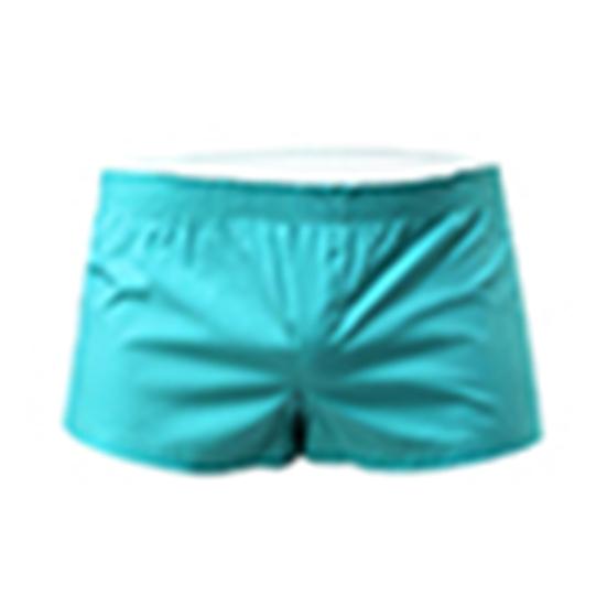 Men Solid Color Summer Sports Gym Elastic Waist Shorts Beach Swimming Trunks