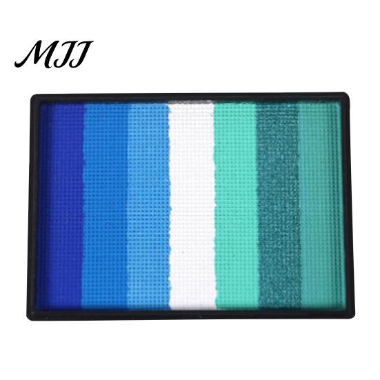 Rainbow Face Paint 50G for Body Painting, High Pigment Makeup Easy Blend Halloween Party Cosplay, Washable Kids Adults