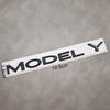 Autoaufkleber Tesla 1 Stück ABS 3D Buchstaben ModelY Logo Chrom Schwarz Aufkleber Auto Heckklappe Abzeichen Emblem Für Tesla Model Y Auto Aufkleber