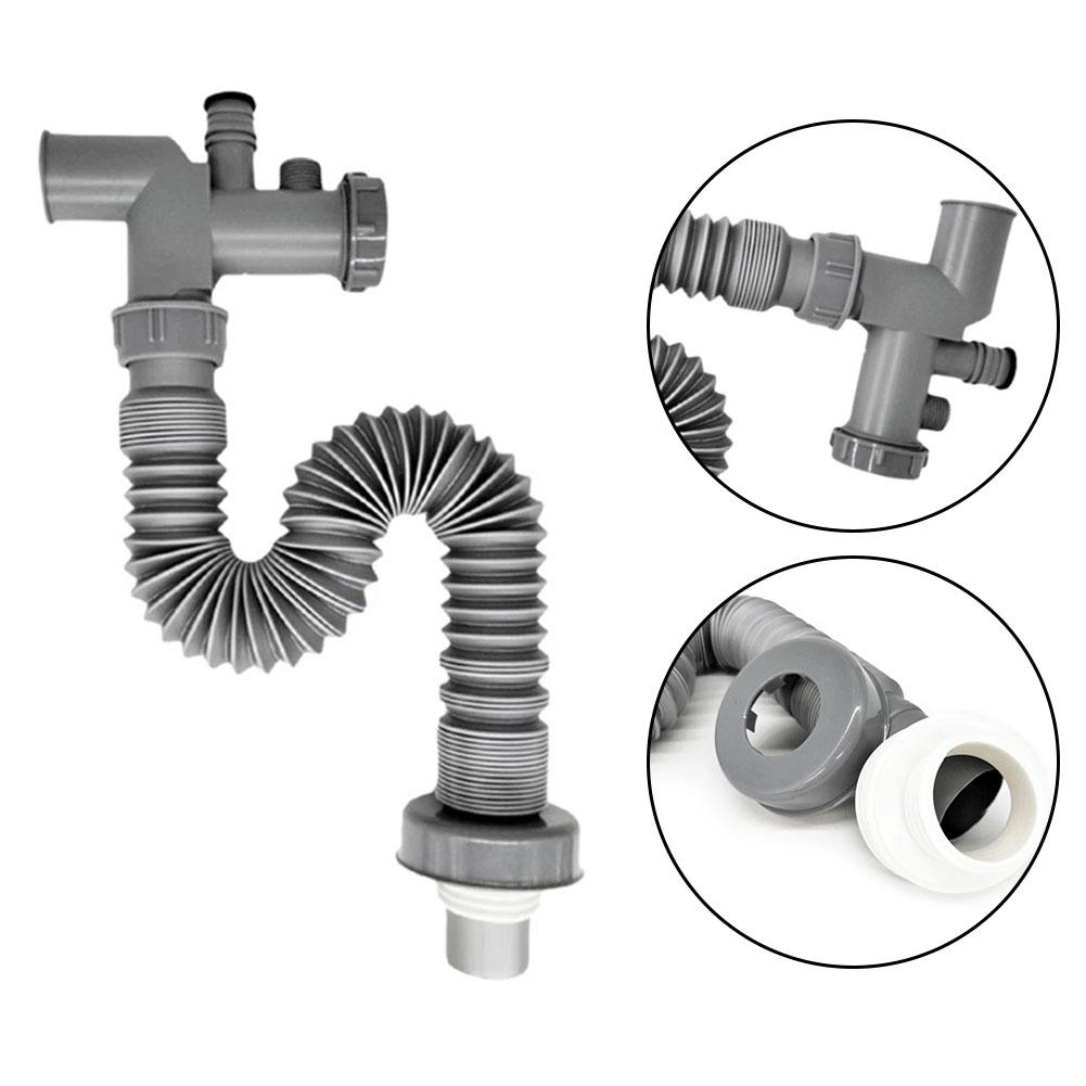 After Stretching 88cm Kitchen Drainage System Efficient Garbage Disposal Downspout High Flow Drain High Flow Capacity