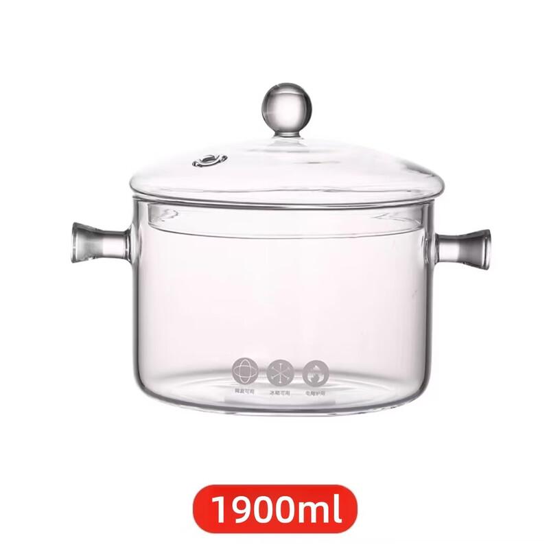 Wutuo High Borosilicate Glass Pot with Pearl Handle