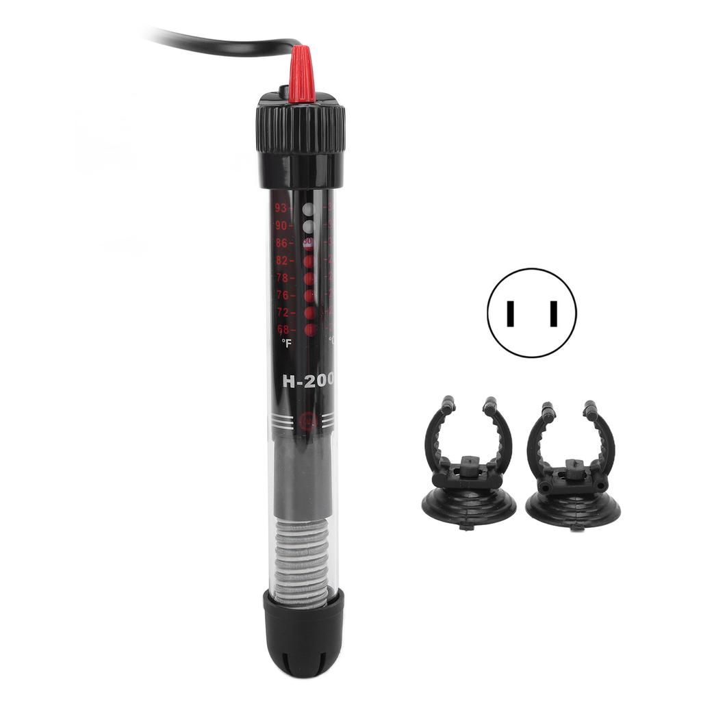 Aquarium Heater Submersible Heating Rod with Durable Quartz Glass for Freshwater and SaltwaterUS