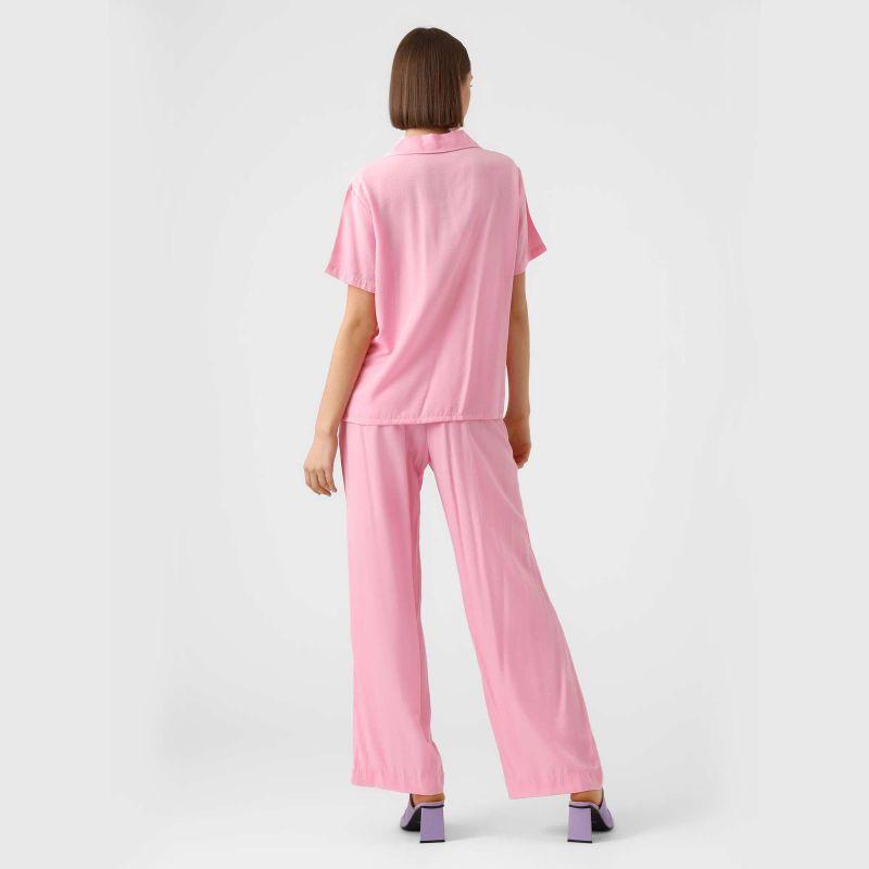 Pink Short-sleeved Shirt, Casual Plain Women VERO MODA