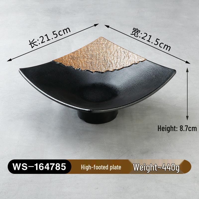 Melamine Imitation Porcelain Hot Pot & BBQ Plate with Handle