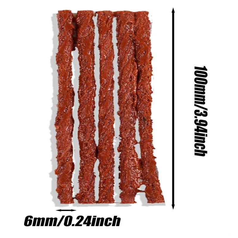 10-50pcs Mixed Tire Repair Strips Stiring Glue for Tyre Puncture Emergency Car Motorcycle Bike Tyre Repairing Rubber Strips