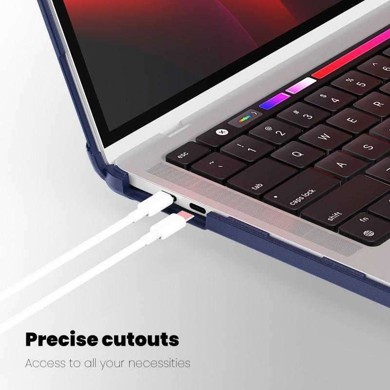 Transparent Matte PC Laptop Case MacBook Air 13 Pro With Anti-Slip Stand Shockproof Protection Heat Dissipation