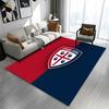 Cagliari Shield Logo on Red and Blue Background Patterned carpet a non slip rug suitable for all seasons and any setting, gift