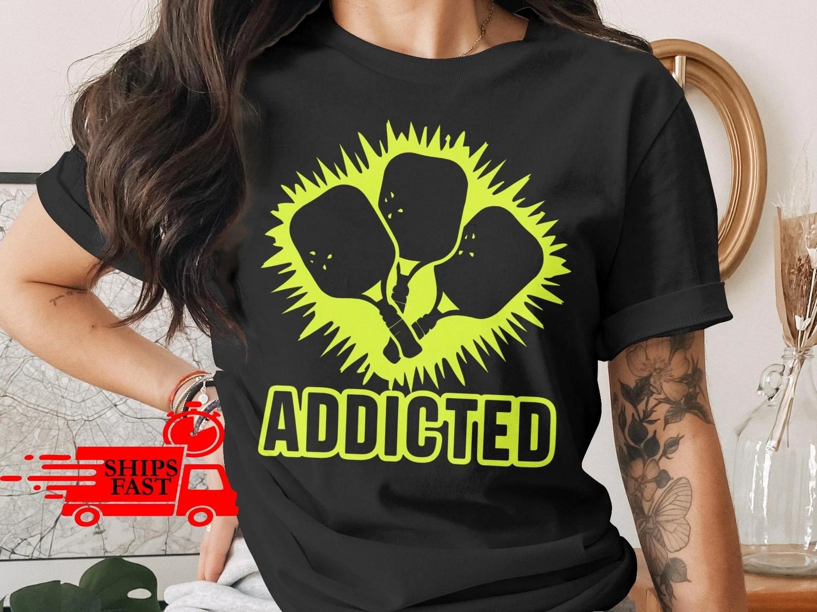 Pickleball T-Shirt Comfort Colors Addicted To Pickleball Lover Gift Tee M