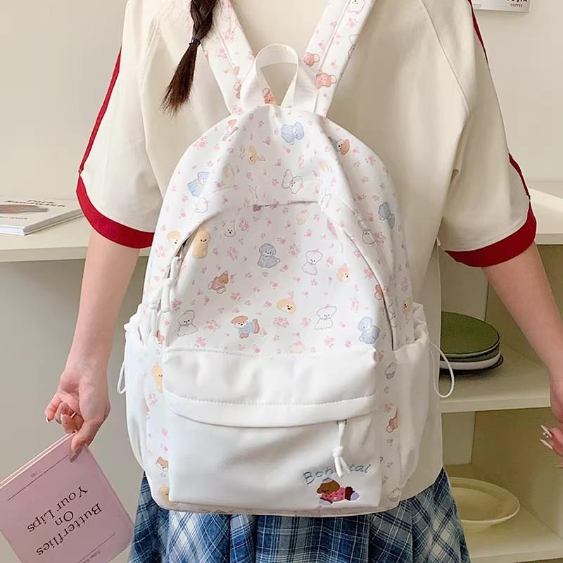 Schoolbag New High-value Japanese Fresh and Sweet Literary and Cute Cartoon Backpack Junior High School Students Lightweight Travel Backpack
