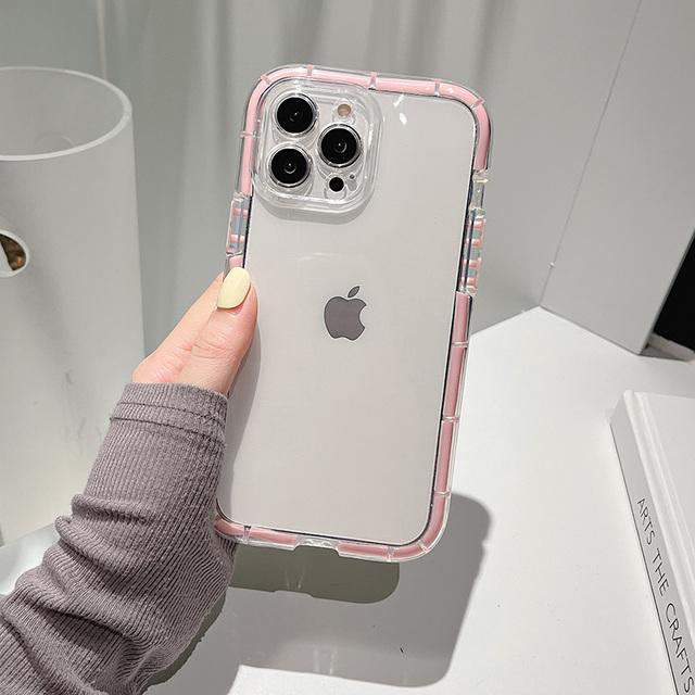 Transparent Luminous Bumper Case For Iphone 14 11 12 13 Pro Max 13pro X Xr Xs Shockproof Clear Silicone Air Buffer Cover Coque