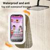 360 Degree Rotation Waterproof Shower Phone Holder Rotation Angle Adjustable Telescoping Wall Mount Phone Holder for Bathroom Kitchen Bracket Stand