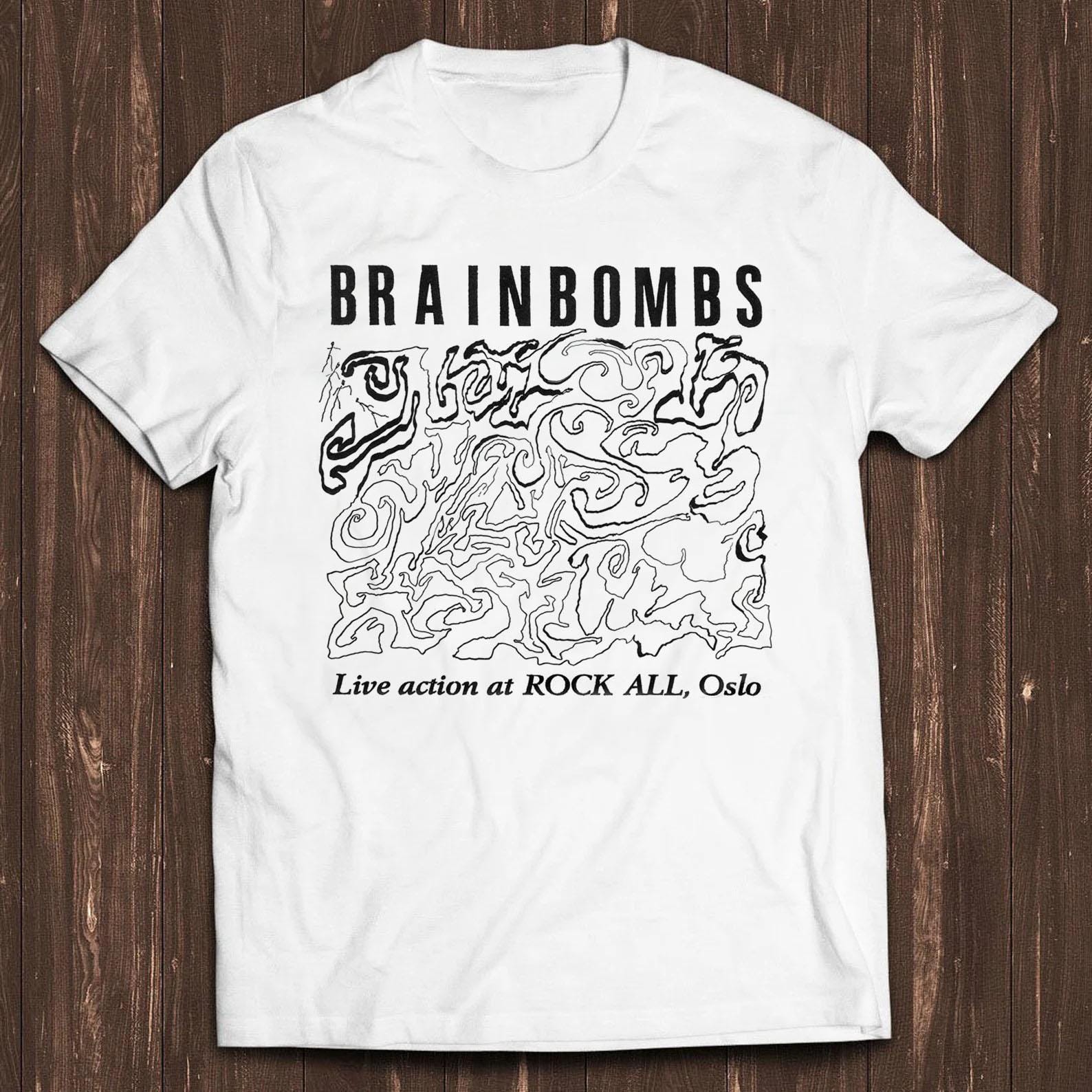 Brainbombs Live Action at Rock All Oslo Meme Gift Funny Tee Style Unisex Gamer Cult Movie Music T Shirt C1808 S