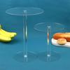 Transparent Acrylic Cake Rack Round Cake Stand For Desserts Cupcake Pastry Candy Display Stand For Wedding Event Birthday Party