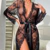 "Sexy Mesh Lace See-Through Nightdress: European & American Lingerie Pajamas"