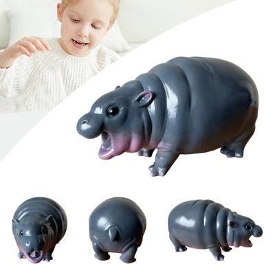 Hippo Ornament Hippo Toy Hippo Statue Hippo Resin Figurine Small Tabletop