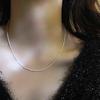 Sparkling Necklaces for Women Collarbone Chain with Lobster Clasp Hypoallergenic Jewelry