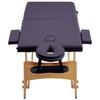 Table de massage pliable 2 zones Bois Violet