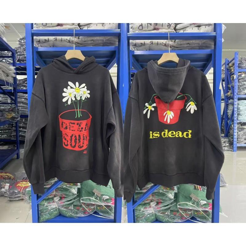 Oversized Vintage Washed Hooded Sweatshirt Men Women Teens Streetwear Loose Fit Cotton Pullover Fall 2025