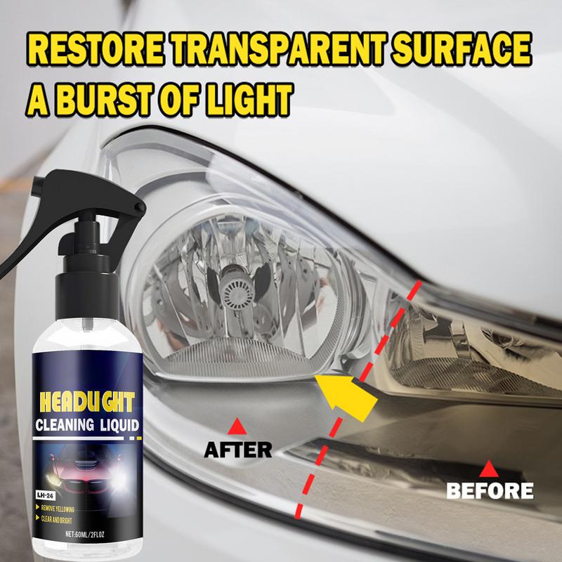 Car Headlight Repair Liquid 60ml Headlight Polish Headlight Cleaning Solution Repair Liquid For Car Truck SUV RV Motorcycle