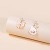 Cute Girl Long Earrings Cartoon Flower Bee Animal Stud Earrings Ocean Wind Vacation Earrings