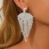 European and American full diamond irregular earrings with exquisite and luxurious design, earrings for street photography, and