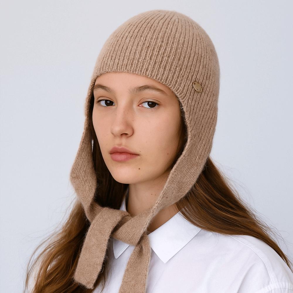 Coldproof Woolen Crochet Beanies Cap Keep Warm Girls Pullover Cap Fashion Knitted Hat  Female