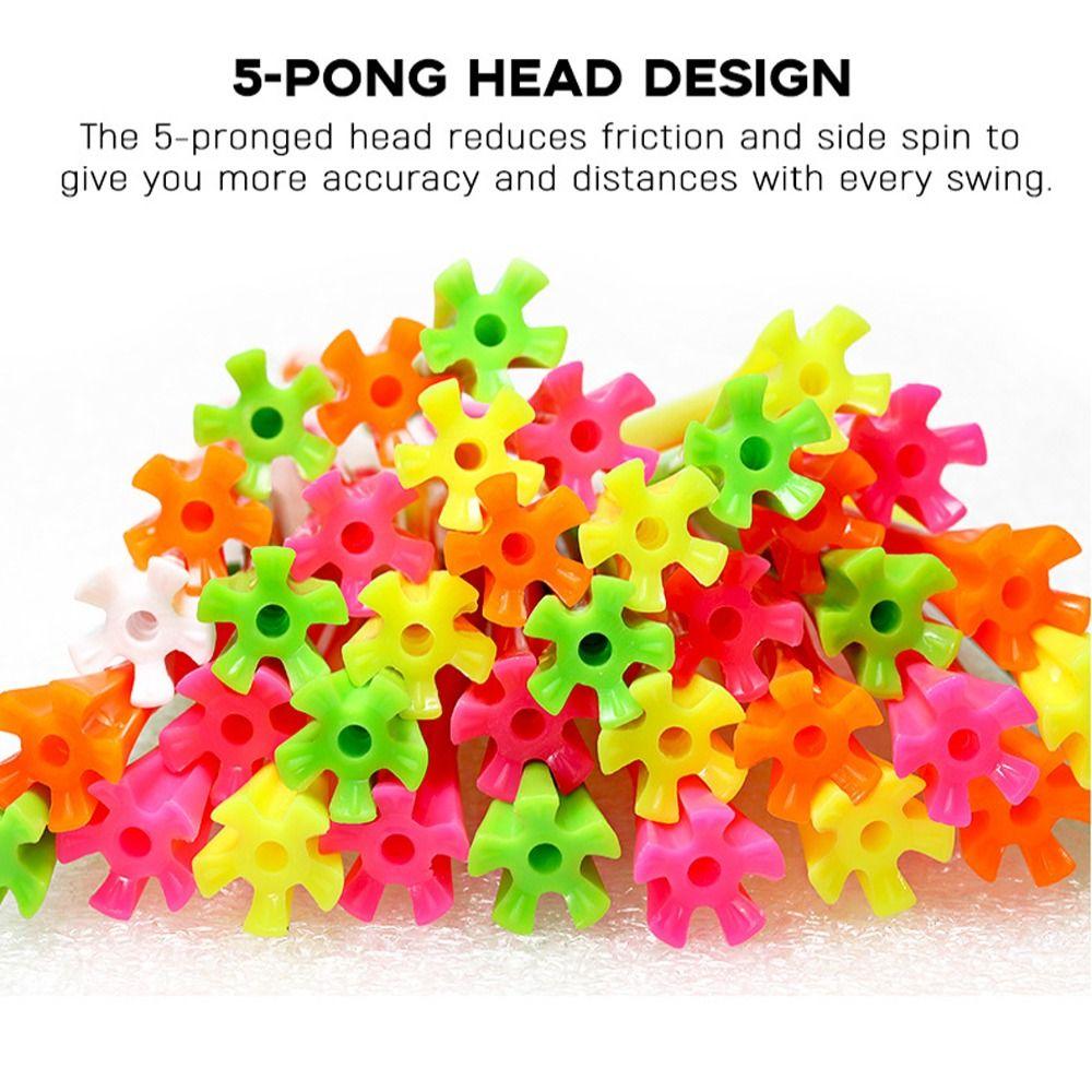 20PCS Easy Hitting Five Claw Golf Tees Low Resistance  Golf Tees   Practice Dropshipping