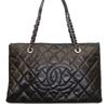 Chanel No. 13 Black Silver Hardware Patent Leather Chain Tote Tote Bag blackUsed