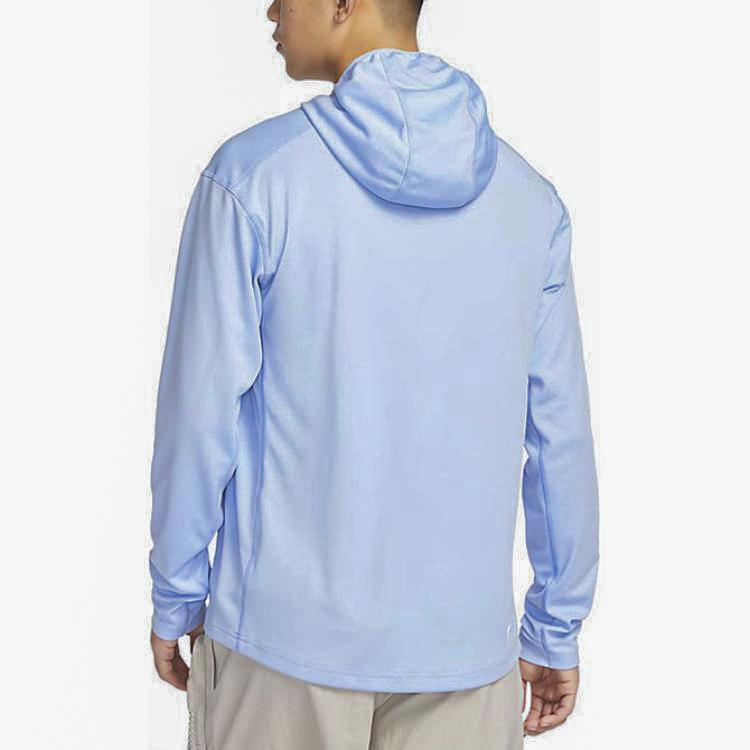 Nike Solid Color Pullover Hoodie Long Sleeve Men Tops Light-Blue DX6968-479