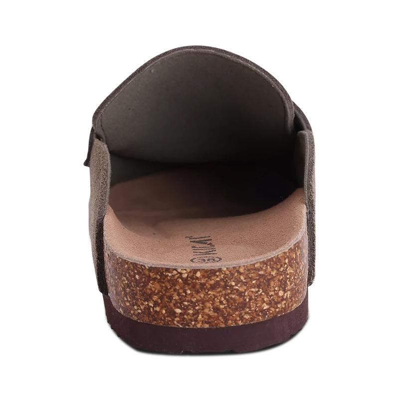 Fashion Crestar Women Clogs Slippers Classic Fashion Cork Suede Mules Antislip Slippers Fashion Outside Shoes With Arch Support