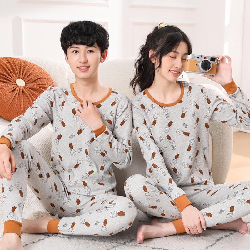Children's Cotton Underwear & Pajama Set: Warm Wool Sweater, Bottoms for Boys & Girls, Autumn/Winter Comfort