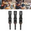 3Pcs Magnetic Pivots Nut Driver Set 1/4 5/16 3/8inch Hex Bit Holder Universal Rotations Impact Drill Socket Set