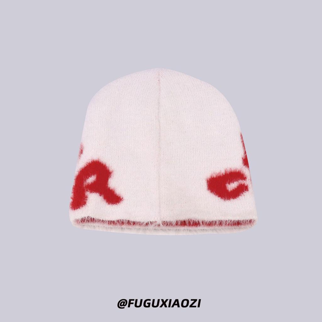Unisex Korean-Style Plush Knitted Hat with Ear Protection