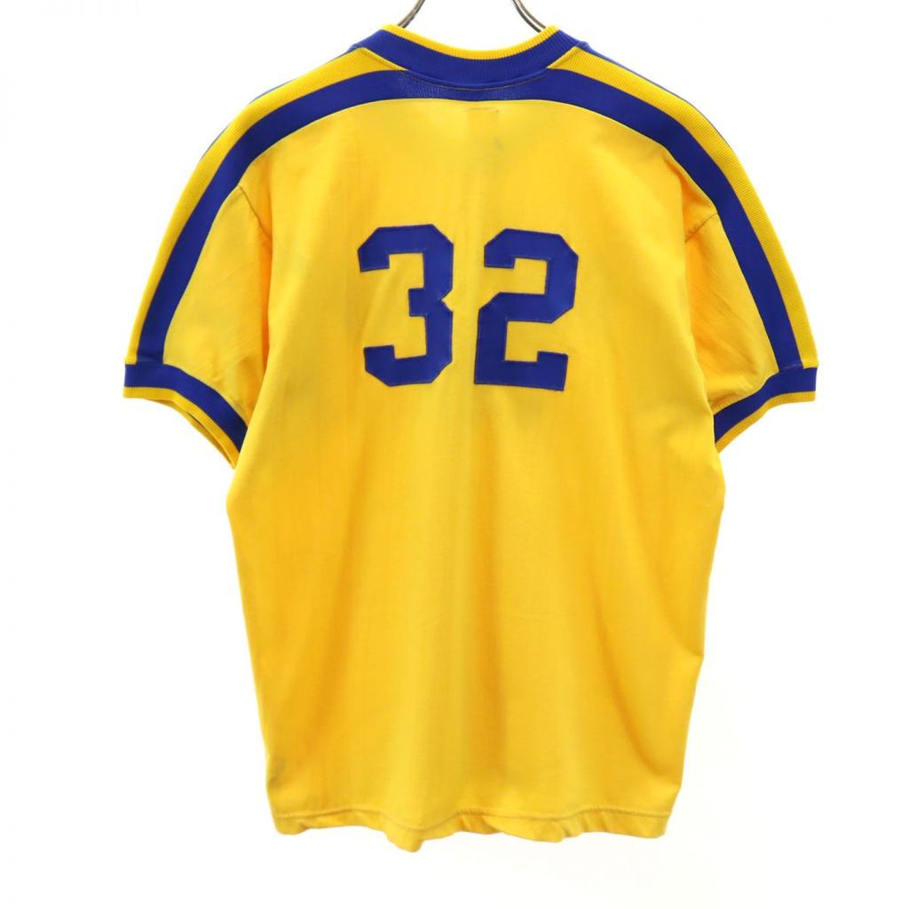 Russell 70s 80s Made In USA Vintage Short Sleeve V Neck T-shirt Men's Used