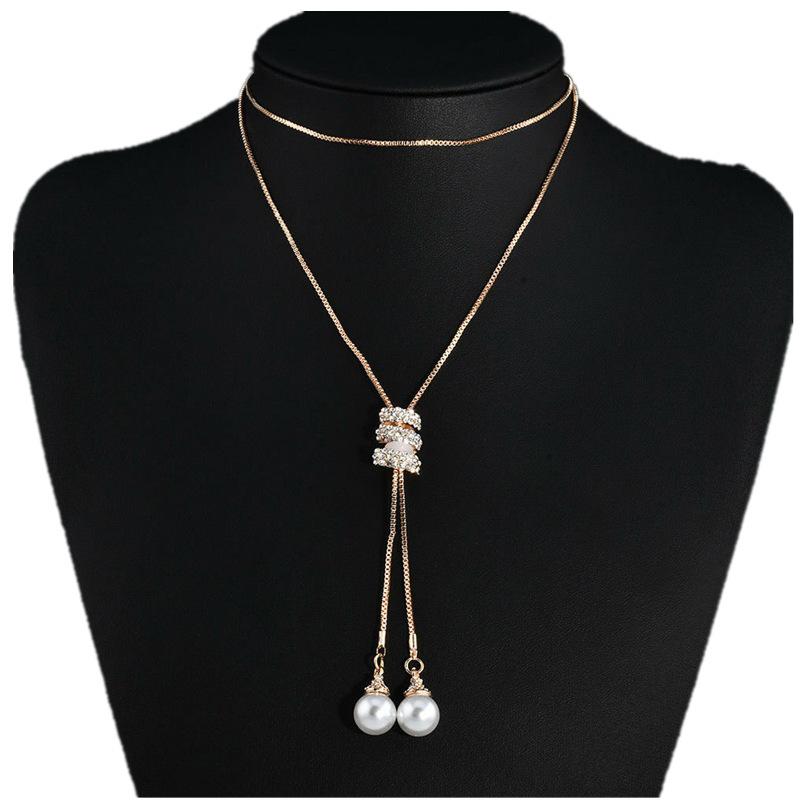 Necklace Jewelry Women's Jewelry Pearl Necklace Stacking High-end Necklace Light Luxury Niche Accessories