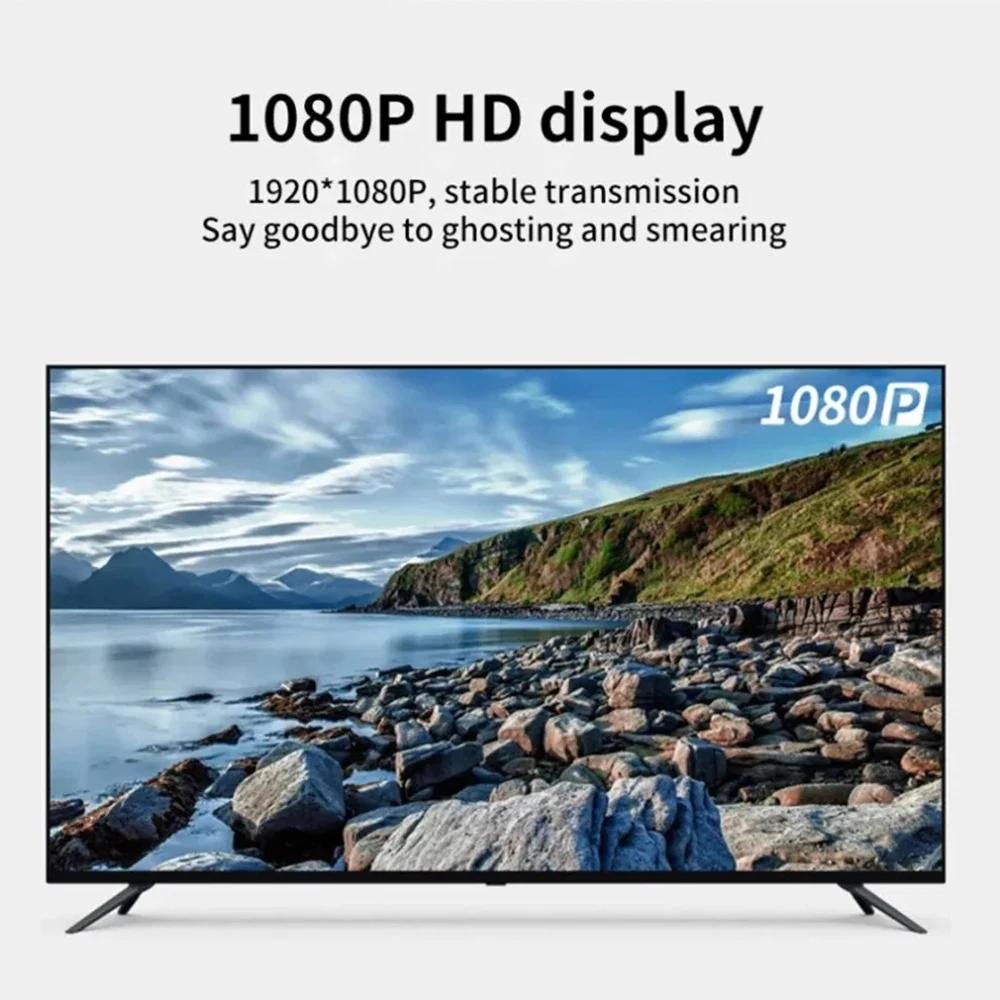 1080P HD AV RCA To HDMI-Compatible Composite Adapter Audio Video Converter With USB Cable CVBS For N64 Wii PS1/2/3 Xbox One SNES