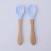 Children's Silicone Divided Plate Set: Food-Grade Tableware with Fork & Spoon for Babies and Toddlers