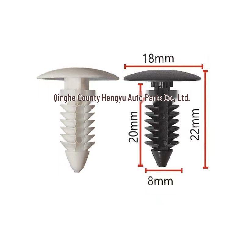 Black Nylon Car Plastic Rivet Clips (388577S)