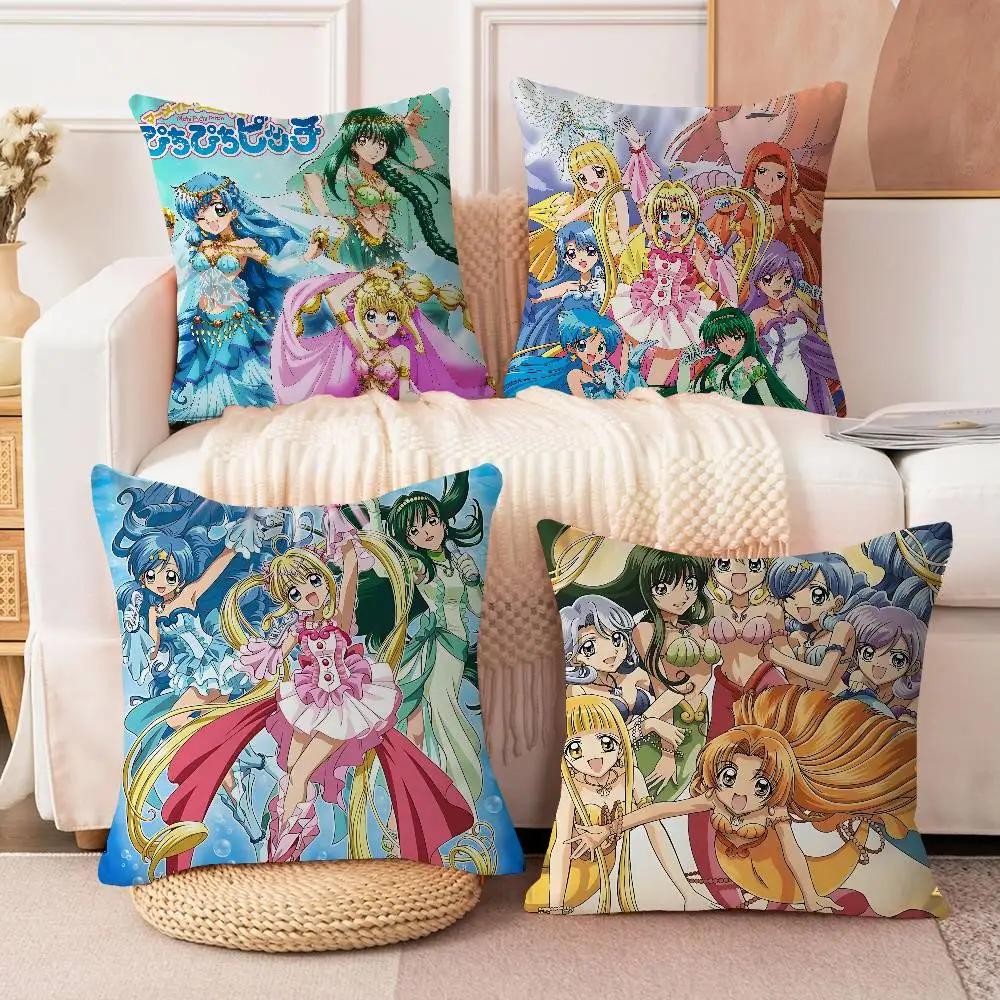 Anime M-Mermaid Melody Pichi Pichi Pitch Pillowcase Toon Gift Cushion Cover Bedroom Home Sofa Chair Seat Decor Pillow Case