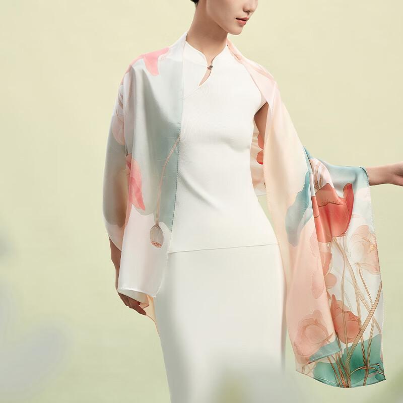 Palace Gift Forbidden City Culture Double-Sided Mulberry Silk Scarf