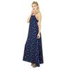 Bimba Women Spaghetti Strap Blue Maxi Printed Dress Summer Casual Wear