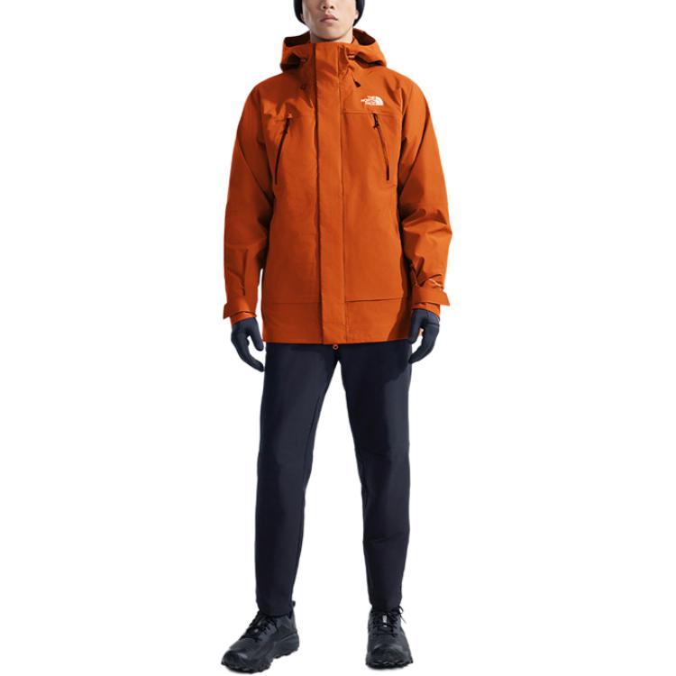 THE NORTH FACE Stormpeak Waterproof, Windproof, Breathable, And Thermal Windbreaker Jacket Men's Sunset Orange NF0A89ZM-1I0