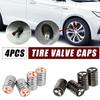 4PCS Alloy Car Wheel Tire Valve Caps Cover for Ralliart ASX Outlander Lancer 9 Pajero L200 Colt Galant Eclipse Mirage