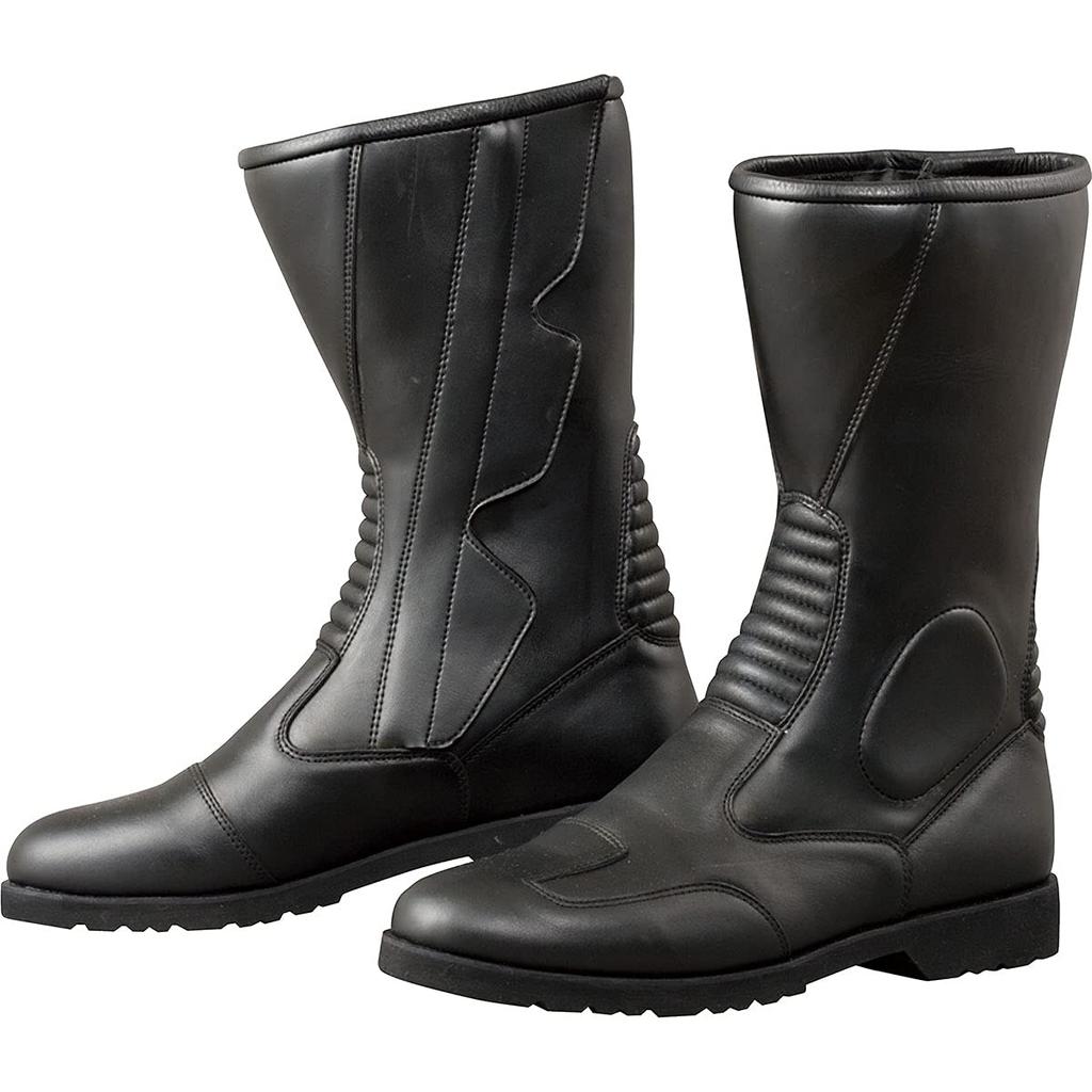 KOMINE Motorcycle Side Zipper Wide Boots Black K520 25.0cm