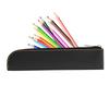 pencil case Pouch Portable Slim Stationery Organizer with Zipper PU Leather Large Capacity School Supplies for Students & Work