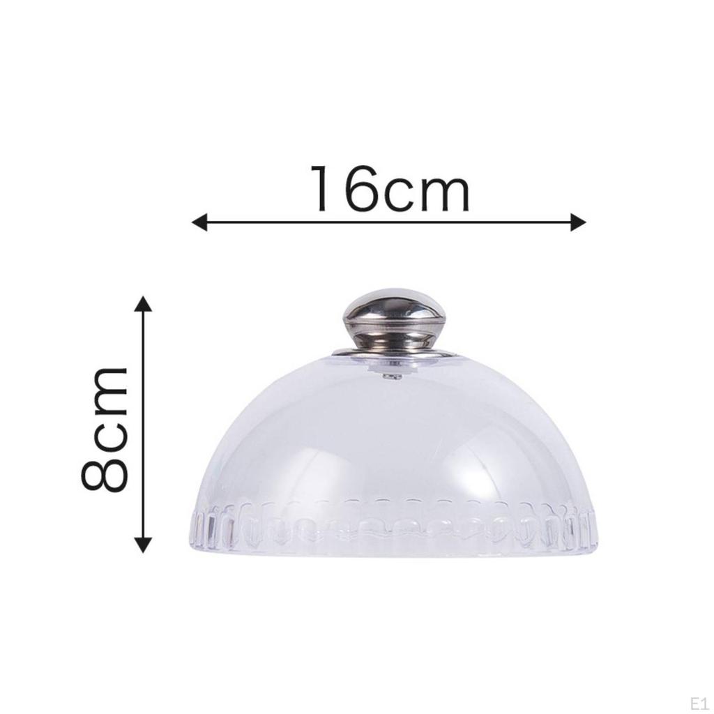 Cake Dome Plastic Cover with Knob Safe for Buffet, Bakery, Bakers, Caterers
